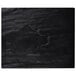 An American Metalcraft black faux slate rectangular platter with a black surface.