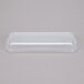A clear polypropylene snap-on lid for a Vollrath steam table food pan.