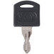 A black key with the word "YC" on it.