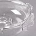 A clear plastic lid for a Robot Coupe food processor bowl.