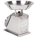 An Edlund stainless steel portion scale with a bowl on top.