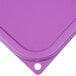 A purple polyethylene lid for Cambro CamSquares food storage containers.