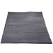 A grey carpet entrance floor mat with a black border.