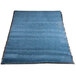 A blue Olefin carpet entrance floor mat with a black border.