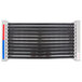 A black and red APW Wyott heating element with blue and red stripes on a white background.