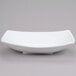 An American Metalcraft white rectangular stoneware serving bowl.