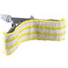 A yellow and white striped Unger SmartColor MicroMop pad.