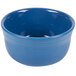 A Fiesta China Gusto Bowl in blue on a white background.