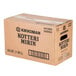 A brown Kikkoman box with black text for 6 cases of Kikkoman Kotteri Mirin.