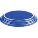 A Fiesta Lapis china platter with a white border on top of a table.