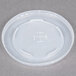 A translucent plastic lid with a straw slot and identification buttons.