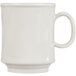 An ivory GET Tritan mug with a white handle.