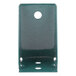A green Metroseal 3 wall mount end bracket with holes.