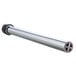 A 9" chrome metal overflow pipe for drains.