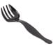 A black plastic Fineline Platter Pleasers serving fork with a long handle.