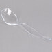 A clear plastic Fineline Serving Spoon.