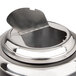 A metal lid assembly for Avantco S600 soup kettles.