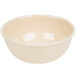 A tan Thunder Group Nustone melamine bowl with a white background.