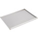 A rectangular stainless steel Grand Slam drip tray.