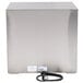 A stainless steel Alto-Shaam hot food holding cabinet with a white label.