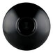 A black Elite Global Solutions Karma melamine bowl with a round center.