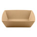 An Elite Global Solutions rectangular paper bowl in beige.