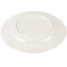 A white Elite Global Solutions melamine plate with a round rim.