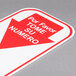 A red and white Turn-O-Matic sign with a white arrow pointing to it that says "Por Favor Tome Su Numero"