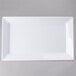 Elite Global Solutions Q2-V1710 Vogue 17 1/4" x 10 1/2" White Rectangular Melamine Serving Platter