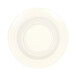 An Elite Global Solutions Durango white melamine bowl with a white rim and circular pattern.