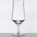 A customizable clear Tritan plastic goblet with a curved rim.