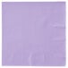 A close-up of a purple napkin