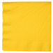 A School Bus Yellow paper dinner napkin with a white border.