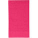 A pink paper towel with a white border.