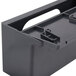 A black plastic wall rack with two compartments for Robot Coupe 107810 discs and blades.