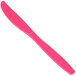 A hot magenta pink heavy weight plastic knife.