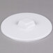 A white plastic lid for Master-Bilt ice cream dipping cabinets.