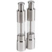 Two American Metalcraft stainless steel salt and pepper mills.
