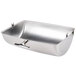 A silver Vollrath stainless steel pan with a handle.