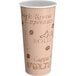A white paper Choice Caf&#233; hot cup with brown coffee and espresso text.