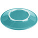A turquoise Fiesta® luncheon plate with a white rim.