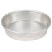 An American Metalcraft tin-plated steel deep dish pizza pan with a white background.