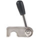 An Avantco stainless steel bowl lock handle with a black handle.