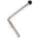 An Avantco silver metal bowl lift handle with a black ball on the end.