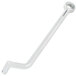 An Avantco silver metal pull rod with a white plastic handle.