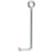 An Avantco silver metal pull rod with a hook and hole on a white background.