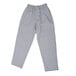 Chef Revival men's houndstooth baggy cook pants in grey with a side zipper.