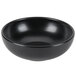 A Hall China black bistro bowl.