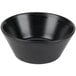 A Hall China black bowl.