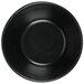 A black Hall China Bravo bowl with a white background.